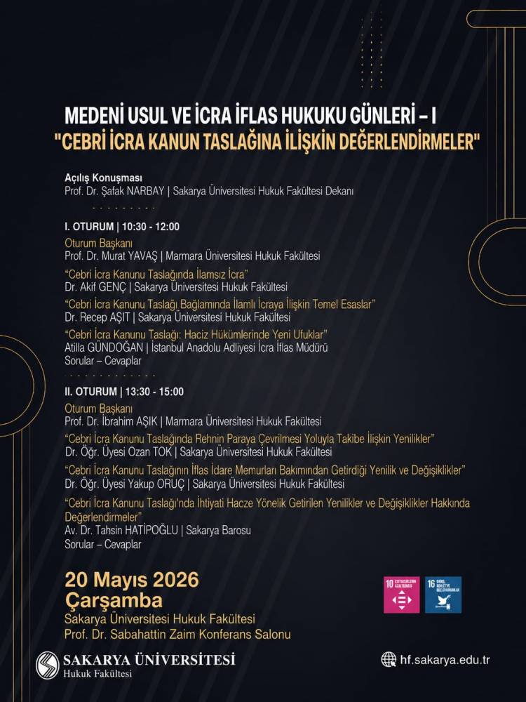 Medeni Usul ve İcra İflas Hukuku Günleri – I