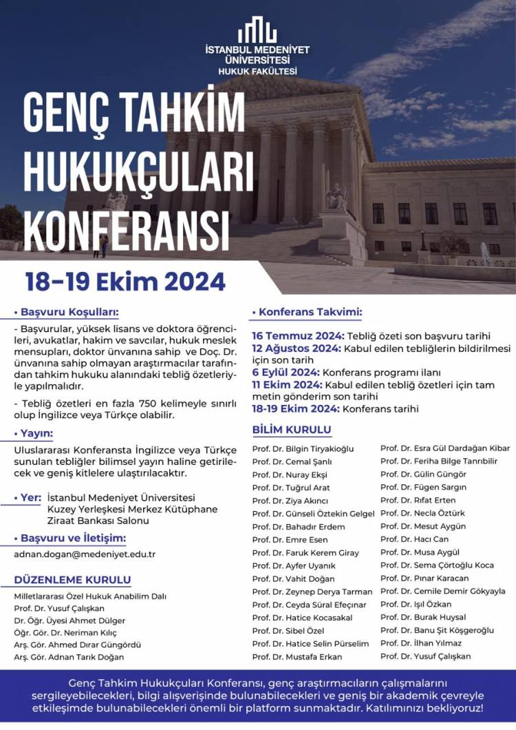 GENÇ TAHKİM HUKUKÇULARI KONFERANSI